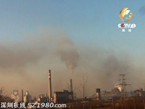 邯鄲市邯武大橋附近能看到的工廠污染