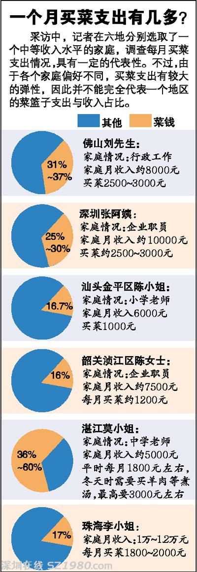 媒體稱<a href=http://www.huhuzc.cn/shenzhen/ target=_blank class=infotextkey>深圳</a>佛山家庭每月買菜要花兩三千元