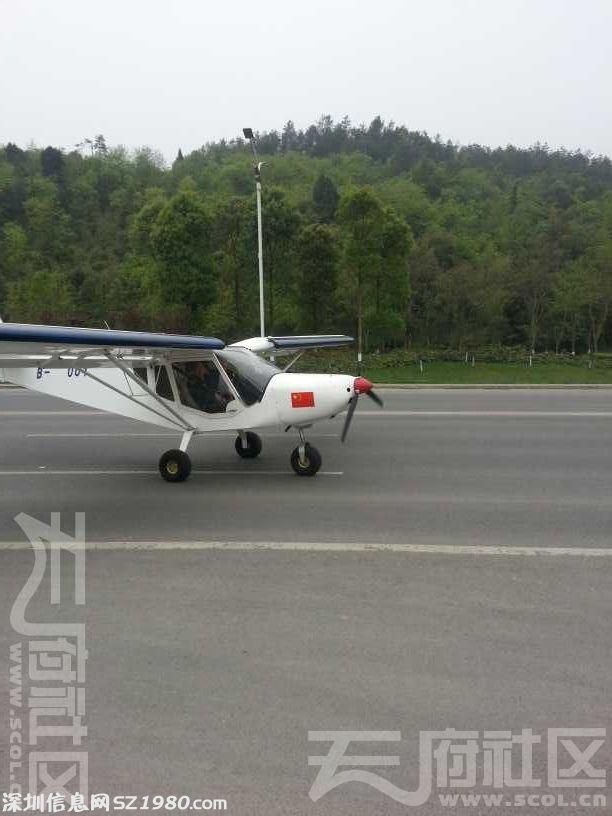 飛機(jī)在降落到公路上后，還往前滑行了一段距離，然后拐進(jìn)了路邊的加油站。