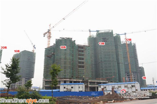 興昂國際城2014年6月工程實景展示