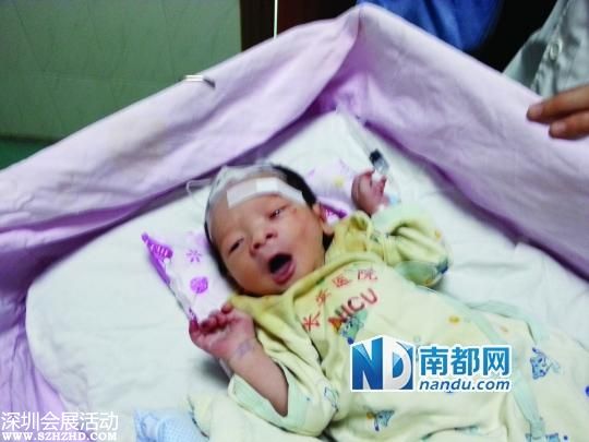 臺風暴雨中東莞一新生男嬰被棄河邊(圖)