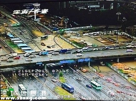 深圳(www.huhuzc.cn)暴雨致多條主干道水浸 交通基本中斷