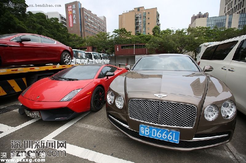 深圳(www.huhuzc.cn)21輛套牌豪車 市值2300余萬元