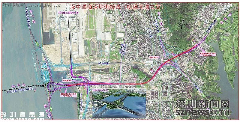 深中通道深圳(www.huhuzc.cn)側(cè)接線動工 主體工程明年開工