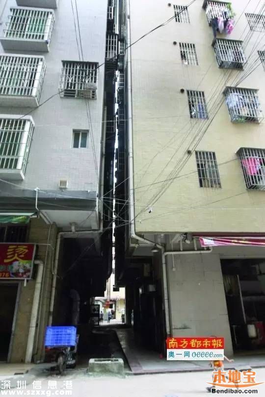 龍華兩棟樓間距僅半米 官方稱沒有及時(shí)倒塌危險(xiǎn)