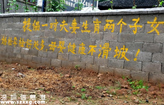二胎手寫標語走紅 網(wǎng)友調(diào)侃：有點意思（組圖）