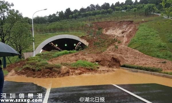 武漢一圍墻疑因暴雨倒塌致8人遇難，一隧道入口發(fā)生山體滑坡