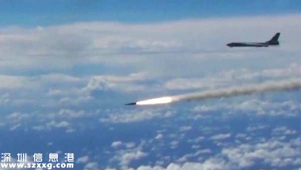 疑似轟-6發(fā)射鷹擊-12反艦導彈