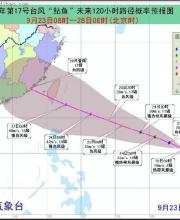 17號臺風(fēng)鲇魚最新路徑圖(實(shí)時(shí)更新)