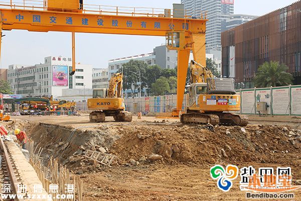 <a href=http://www.huhuzc.cn/shenzhen/ target=_blank class=infotextkey>深圳</a>地鐵8號線海山站 進入主體結(jié)構(gòu)施工階段