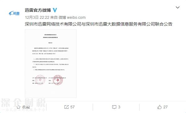 迅雷“內訌”暫停：大數(shù)據(jù)不再使用迅雷品牌